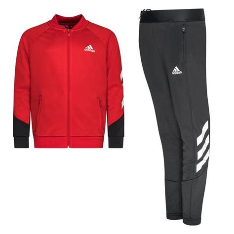 adidas anzug grau rot|Trainingsanzüge .